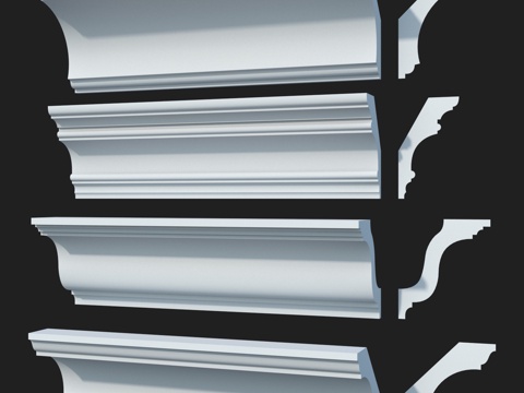  光滑檐口套装 #46 LepGrand3d模型 