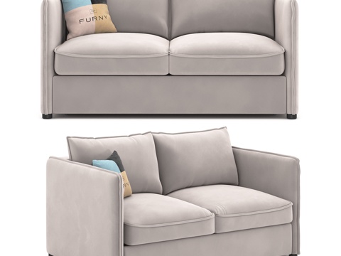  OM The Furny Hampton沙发床 155x103d模型 