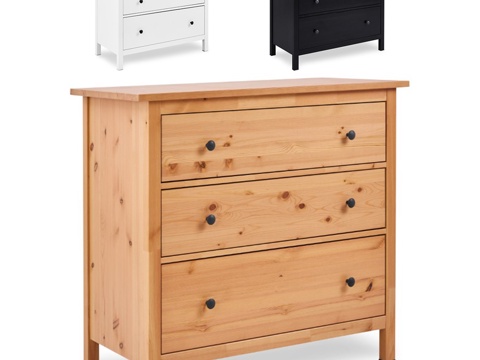  三抽屉三门柜 特雷克3d模型 