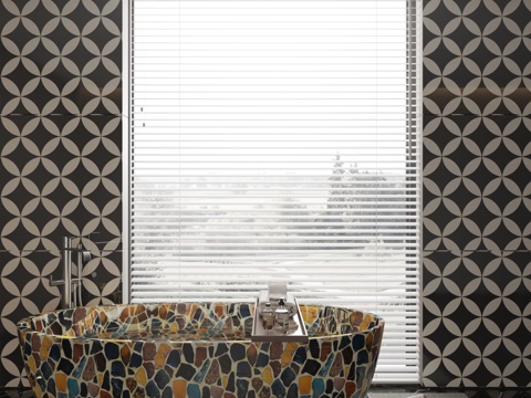  现代浴缸3d模型 