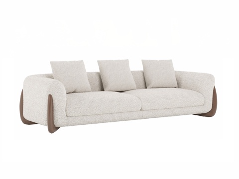  Supera软包家具出品OM熊猫沙发3d模型 