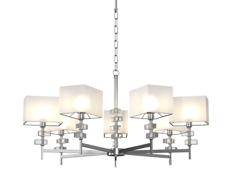  OM 带灯罩吊灯 LH71323, Ambrella3d模型 