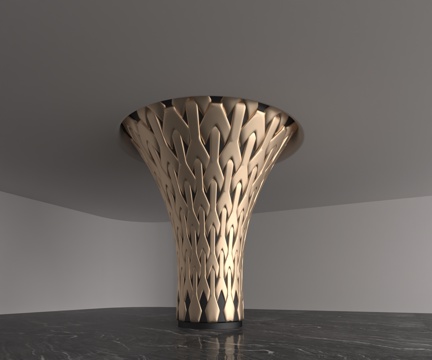  现代柱子3d模型 