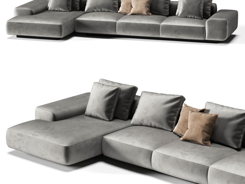  FIFTYFOURMS 模块化沙发 Leggero 83d模型 