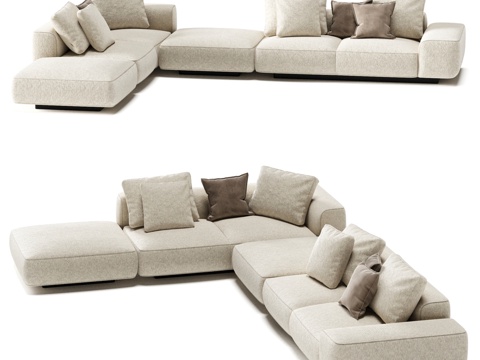  FIFTYFOURMS 模块化沙发 Leggero 63d模型 