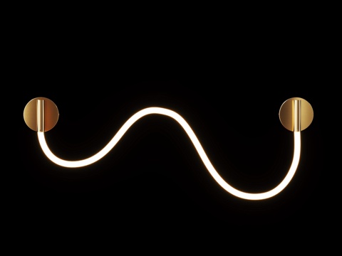  10388W 黄铜 LOFT IT 螺纹壁灯3d模型 