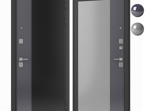  守护者入户门配峡湾03饰条3d模型 