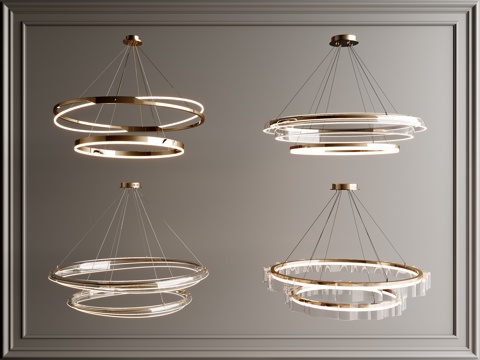  现代吊灯3d模型 