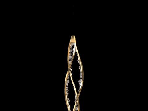  歌剧萤石吊灯FL1159-1P1 (OM)3d模型 