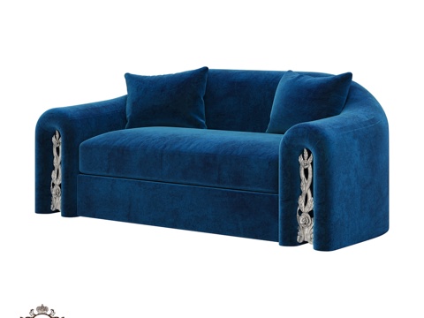  (OM) 尼科尔轻系列双人沙发 罗曼诺家居3d模型 