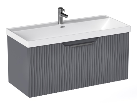  OM幻影100.1Y壁挂式盥洗柜带水槽3d模型 