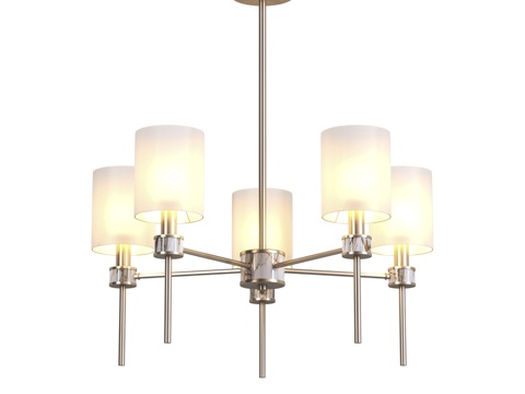  OM 带灯罩杆式吊灯 LH72371, Am3d模型 