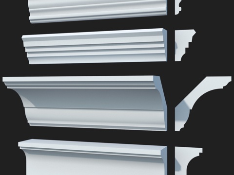  光滑檐口套装 #47 LepGrand3d模型 