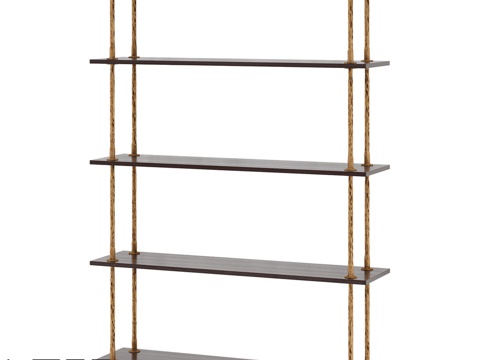  LoftDesigne 83455 款层架3d模型 