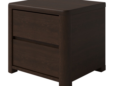  床头柜 Wood Home3d模型 