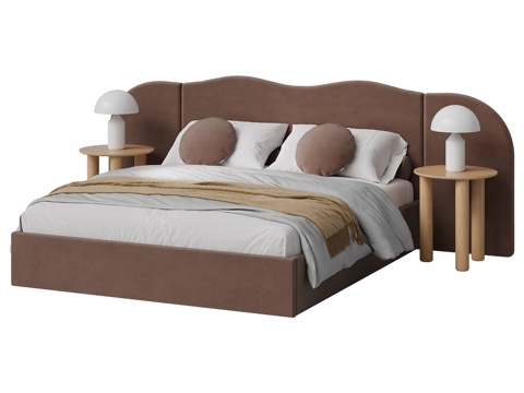  双人床 ONDUTTO3d模型 