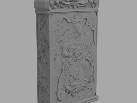  现代浮雕墙3d模型 