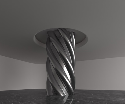  现代柱子3d模型 