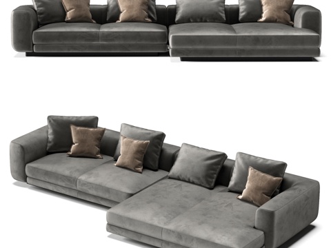  FIFTYFOURMS Harmonia 16 模块化沙发3d模型 