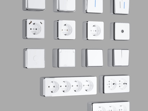  OM明装插座开关 Gallant We3d模型 