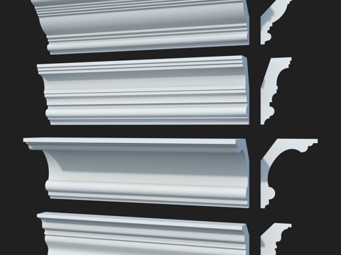  光滑檐口套装 #43 LepGrand3d模型 