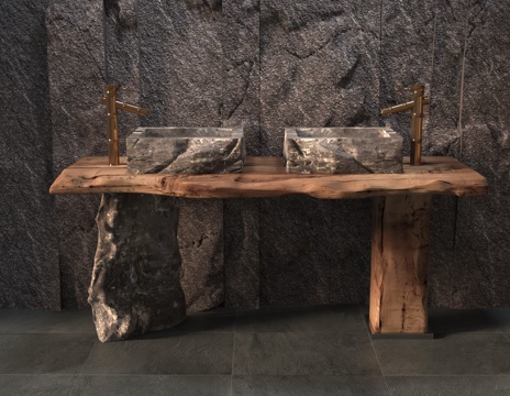  现代洗手台3d模型 