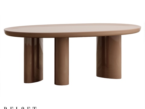  椭圆咖啡桌 CANDY3d模型 