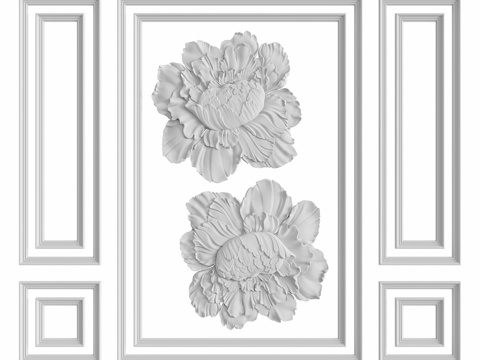  墙面组合 No. 2033d模型 