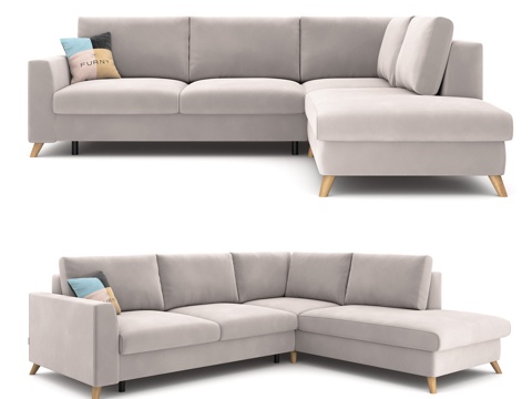  OM The Furny 马里奥转角沙发床3d模型 