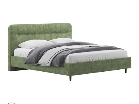  OM CLIVELAND 带腿床3d模型 