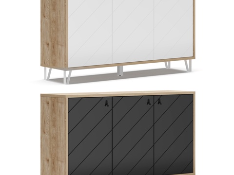  三门柜阿吉拉3d模型 