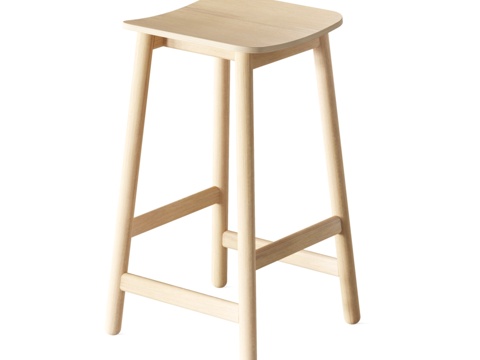  PODHOZHU Raza半高吧凳3d模型 