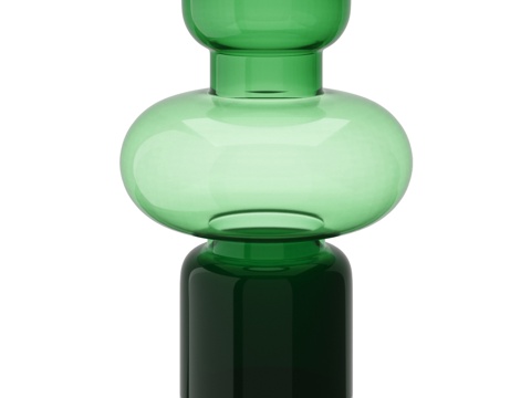  Florum花瓶，20厘米，翡翠绿3d模型 