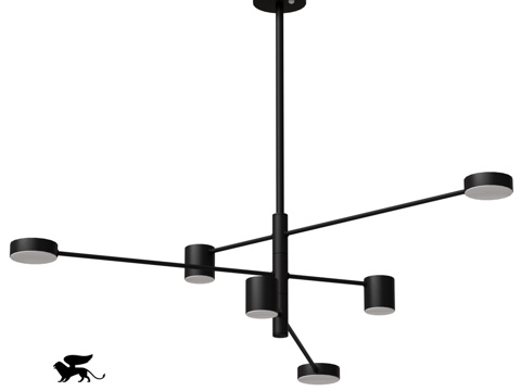  ARTE灯具 OM A2476PL-40BK3d模型 