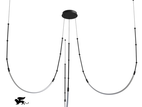  ARTE灯具OM A2850SP-38BK3d模型 