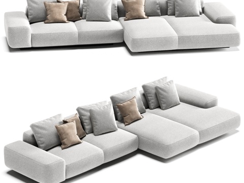  FIFTYFOURMS Leggero 17 模块化沙发3d模型 