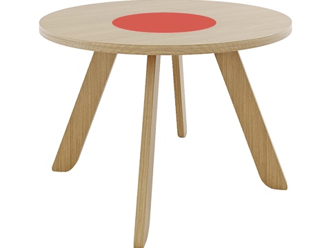  OM桌子 Möbius SUN双色贴面3d模型 