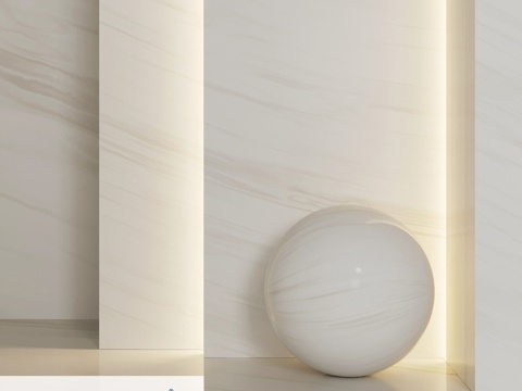  FORMAX O-902 白色瀑布3d模型 