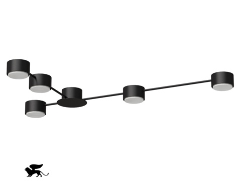  ARTE灯具OM A1527PL-5BK3d模型 