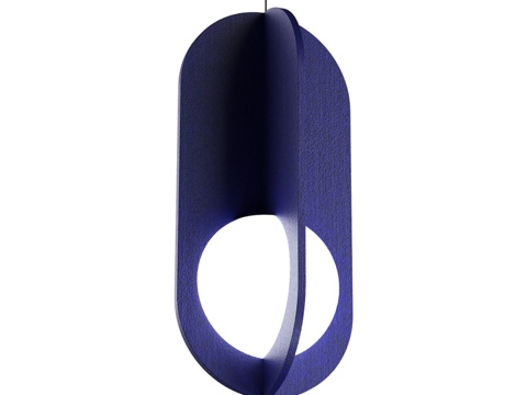  吸音吊灯 D230xH500mm OM3d模型 