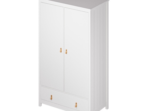  OM 木质双门柜3d模型 