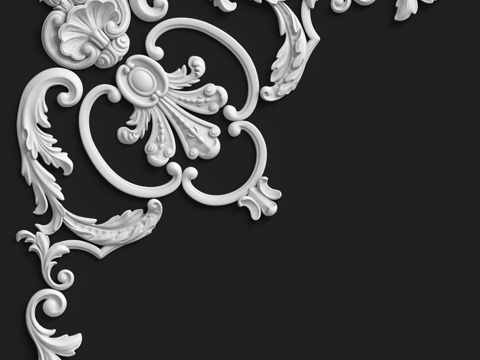  角线套装225号3d模型 