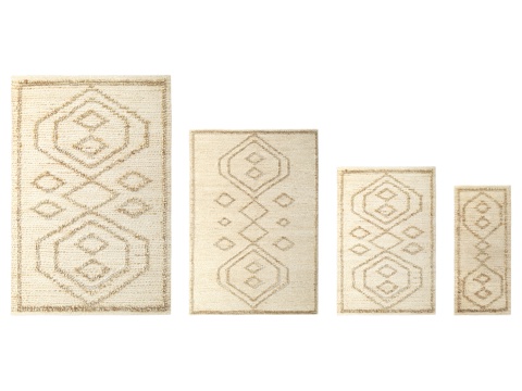  Ethn系列黄麻再生棉地毯Kolkata3d模型 