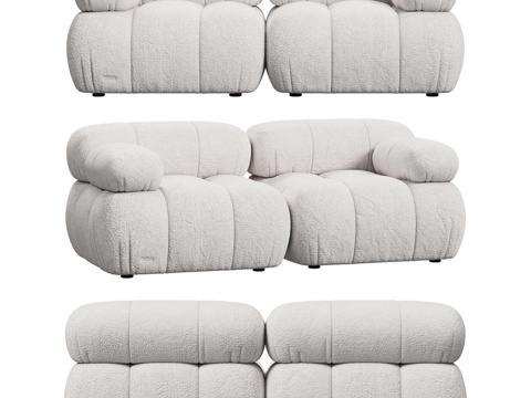  OM沙发Zephyr套装A、B、C3d模型 