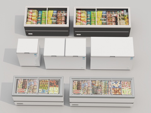  冷藏柜冰柜3d模型 