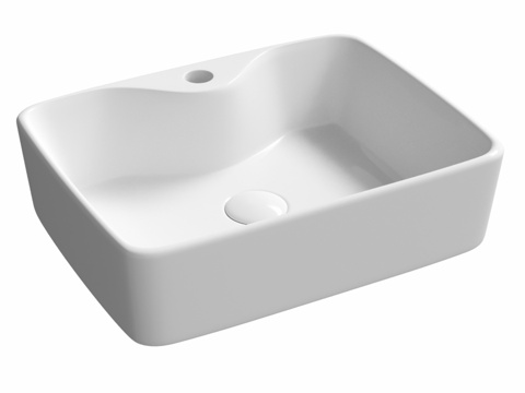  OM 悬挂式矩形洗脸盆 Element 4803d模型 