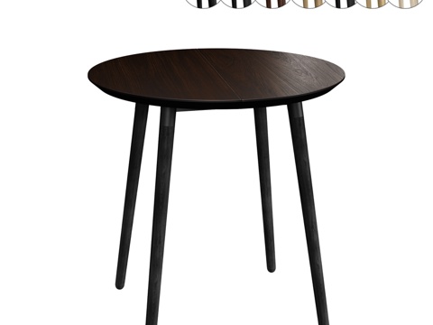  OM The Furny 斯德哥尔摩圆形可伸缩餐桌3d模型 