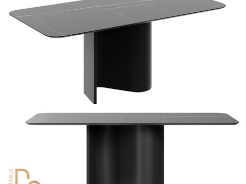  OM D2波浪餐桌3d模型 