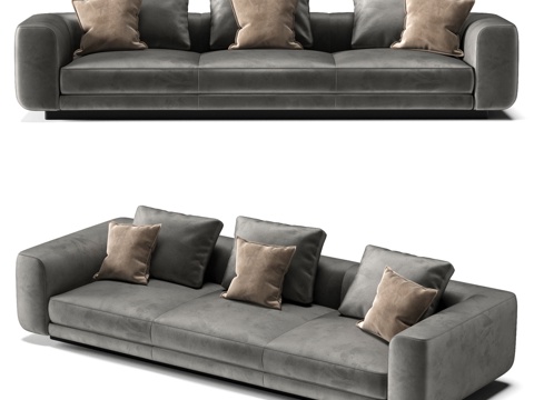  FIFTYFOURMS Harmonia 20 模块化沙发3d模型 