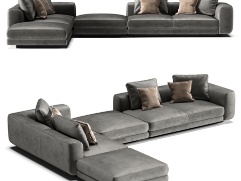  FIFTYFOURMS Harmonia 17 模块化沙发3d模型 